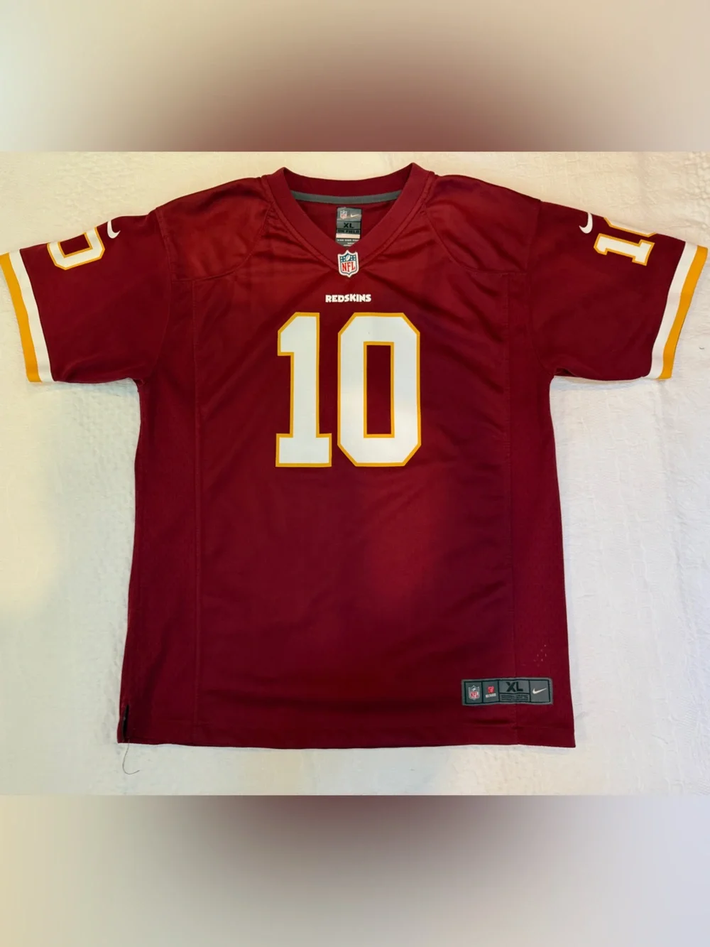 Washington Redskins NFL Nike On Field #10 Griffin III RG3 Youth Boys Jersey XL